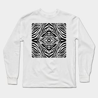 Illusion Black White Long Sleeve T-Shirt